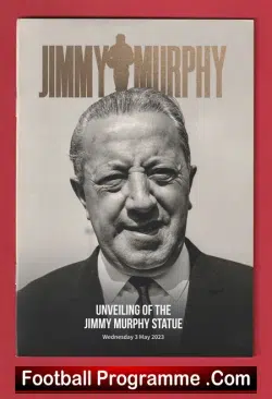Manchester United Jimmy Murphy Statue Unveiling Ceremony Programme 2023 - football programme