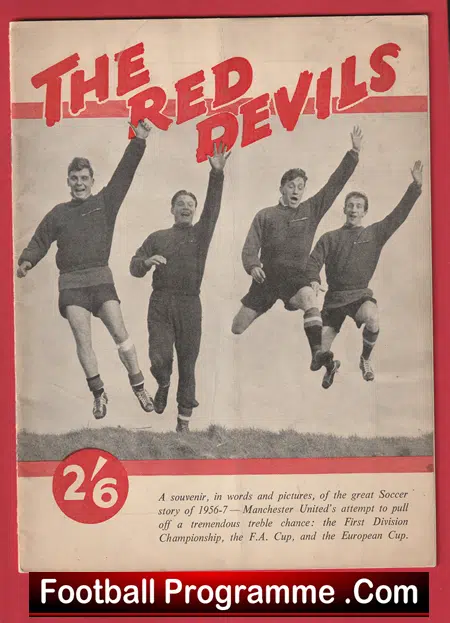 Manchester United Red Devils In Europe 1956 Magazine - Image 2