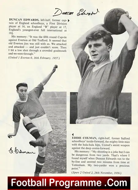 Manchester United Red Devils In Europe 1956 Magazine - Image 5
