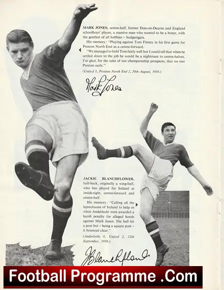 Manchester United Red Devils In Europe 1956 Magazine - Image 6