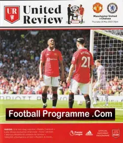 Manchester United v Chelsea 2023 - Man Utd - football programme