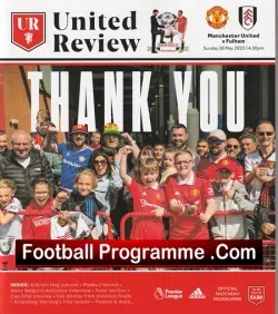 Manchester United v Fulham 2023 - Man Utd - football programme
