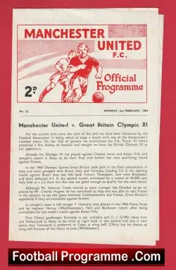 Manchester United v Great Britain Olympic XI 1964 – Friendly