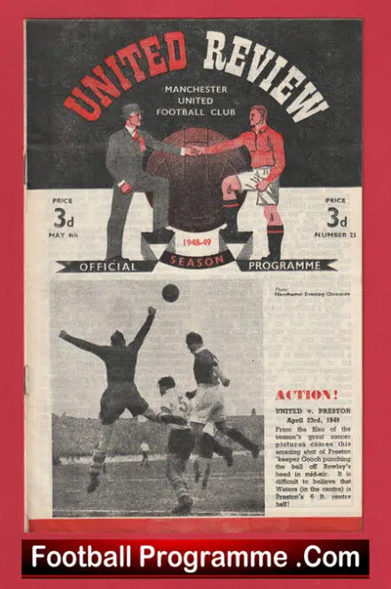 Manchester United v Sheffield United 1949 – Man Utd 1940s