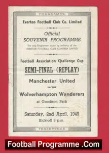 Manchester United v Wolves 1949 – FA Cup Semi Final REPLAY