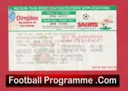 Southampton v Manchester United 1993 – Football Ticket Champions