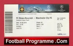 Steaua Bucharest v Manchester City 2016 – Football Ticket Romania