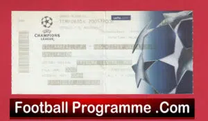 Villarreal CF v Manchester United 2005 – Ticket Spain