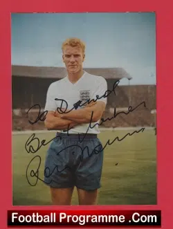 Wolves Ron Flowers Autograph Signed Picture 66 Winner - football memorabilia