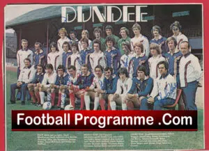 Dundee Football Club Multi Autographed Signed Team Picture 1976 1977