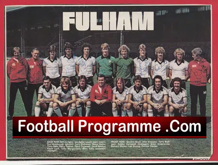 Fulham Football Club Multi Autographed Signed Team Picture 1978 - Image 2