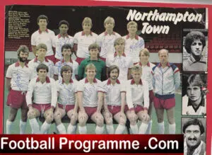 Northampton Town Football Club Multi Autographed Signed Team Picture 1982