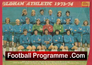 Oldham Athletic Football Club Multi Autographed Signed Team Picture 1973