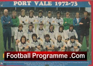 Port Vale Football Club Multi Autographed Signed Team Picture 1972