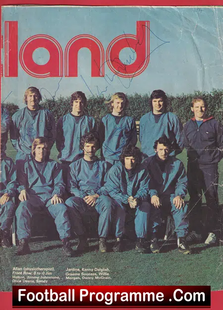 Scotland Football Team Multi Autographed Signed Team Picture 1975 - Image 3