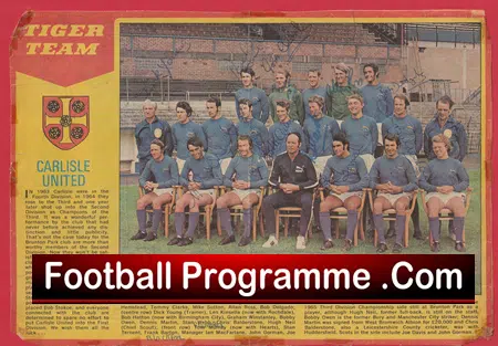 Carlisle United Football Club Multi Autographed Signed Team Picture 1971 - Image 2