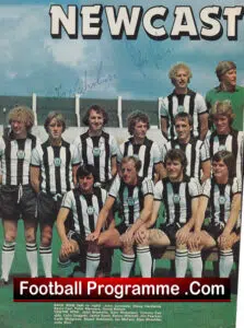 Newcastle United Football Club Multi Autographed Signed Team Picture 1980