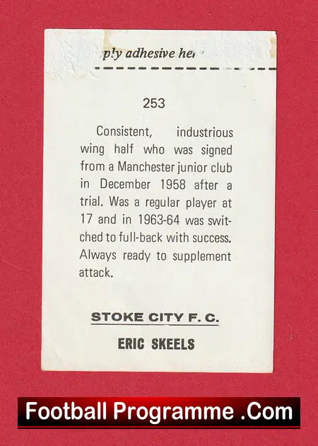 Stoke City Eric Skeels Autograph Signed Picture - Image 3