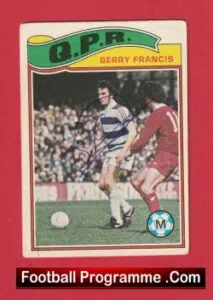 Queens Park Rangers Gerry Francis Autograph Signed Picture Card