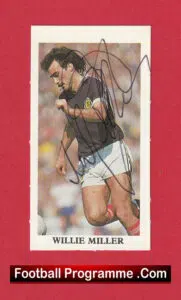 Scotland Willie Miller Autograph Signed Picture Card