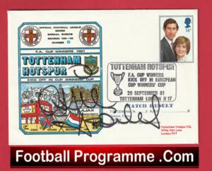 Tottenham Hotspur Ossie Ardiles Autograph Signed First Day Cover FAC 81