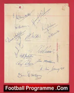 Grimsby Town Football Club Multi Autographed Signed Picture 1953