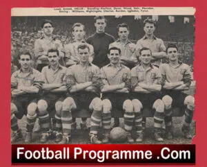 Leeds United Football Club Multi Autographed Signed Team Picture 1953