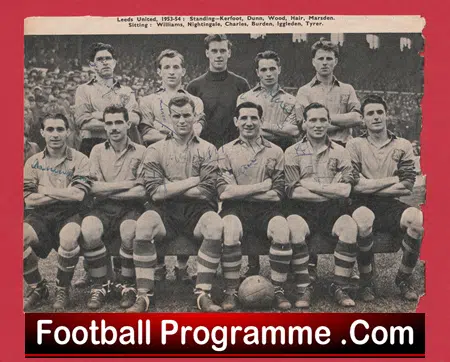 Leeds United Football Club Multi Autographed Signed Team Picture 1953 - Image 2