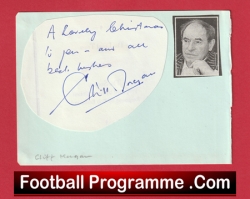Cardiff + Wales Rugby Cliff Morgan Autograph Signed Sheet