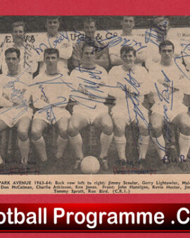 Bradford Park Avenue Football Club Multi Autographed Signed Team Picture 1963