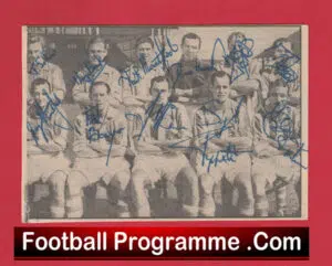 Stoke City Football Club Multi Autographed Signed Team Picture 1949