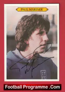 Ipswich Town Paul Mariner Autograph Signed Picture 1970s