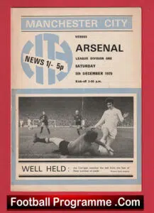 Manchester City v Arsenal 1970