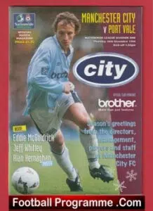Manchester City v Port Vale 1996