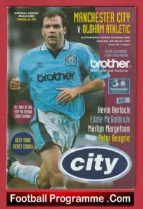 Manchester City v Oldham Athletic 1997