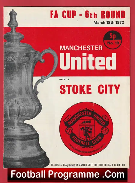 Manchester United v Stoke City 1972 - FA Cup - Image 2