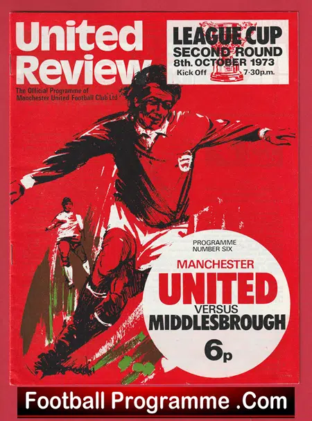 Manchester United v Middlesbrough 1973 - League Cup - Image 2