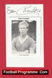 Manchester United Stan Crowther Autograph Man Utd 1950s