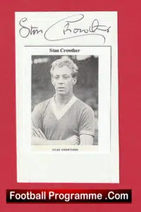 Manchester United Stan Crowther Autograph Man Utd 1950s