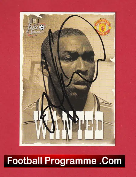 Manchester United Andy Cole Autograph Signed Futera Card Man Utd - Image 2