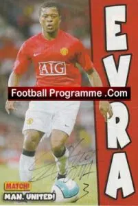 Manchester United Patrice Evra – Autograph Signed Picture