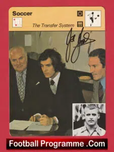 Manchester United Joe Jordan Autograph Signed Soccer Card Man Utd