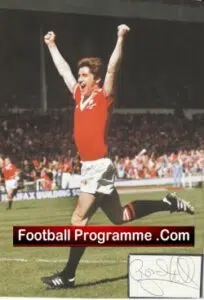 Manchester United Gordon Hill Autograph Signed Man Utd 1980’s