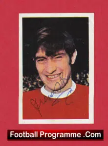 Manchester United Francis Burns Autograph Signed Man Utd Sticker