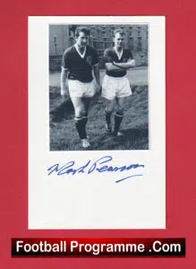 Manchester United Mark Pearson Autograph Signed – Man Utd Busby Babe