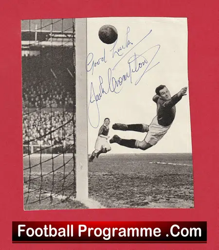 Manchester United Jack Crompton Autograph Signed Man Utd 40's - Image 2