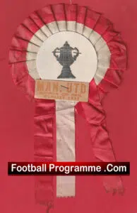 Manchester United Man Utd Football Club Football Rosette European Final 1968
