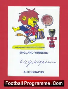Manchester United Wilf McGuinness Autograph Signed Man Utd + England