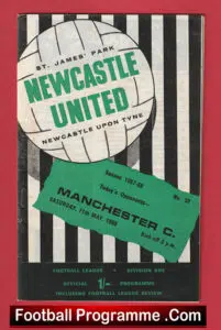 Newcastle United v Manchester City 1968 Champions Decider Match