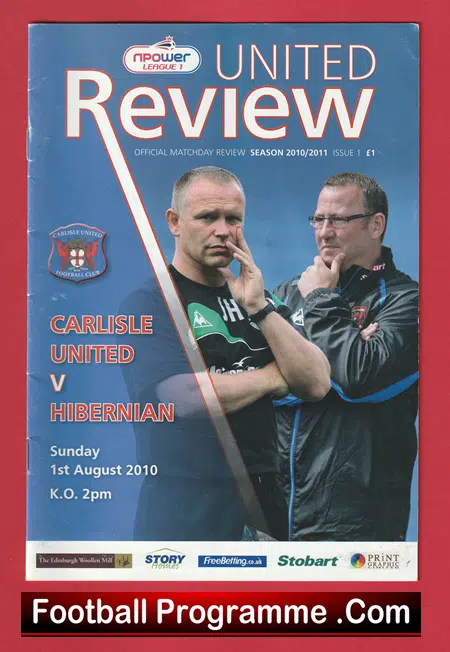 Carlisle United v Hibernian Hibs 2010 - Image 2